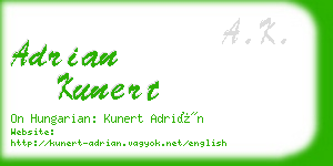 adrian kunert business card